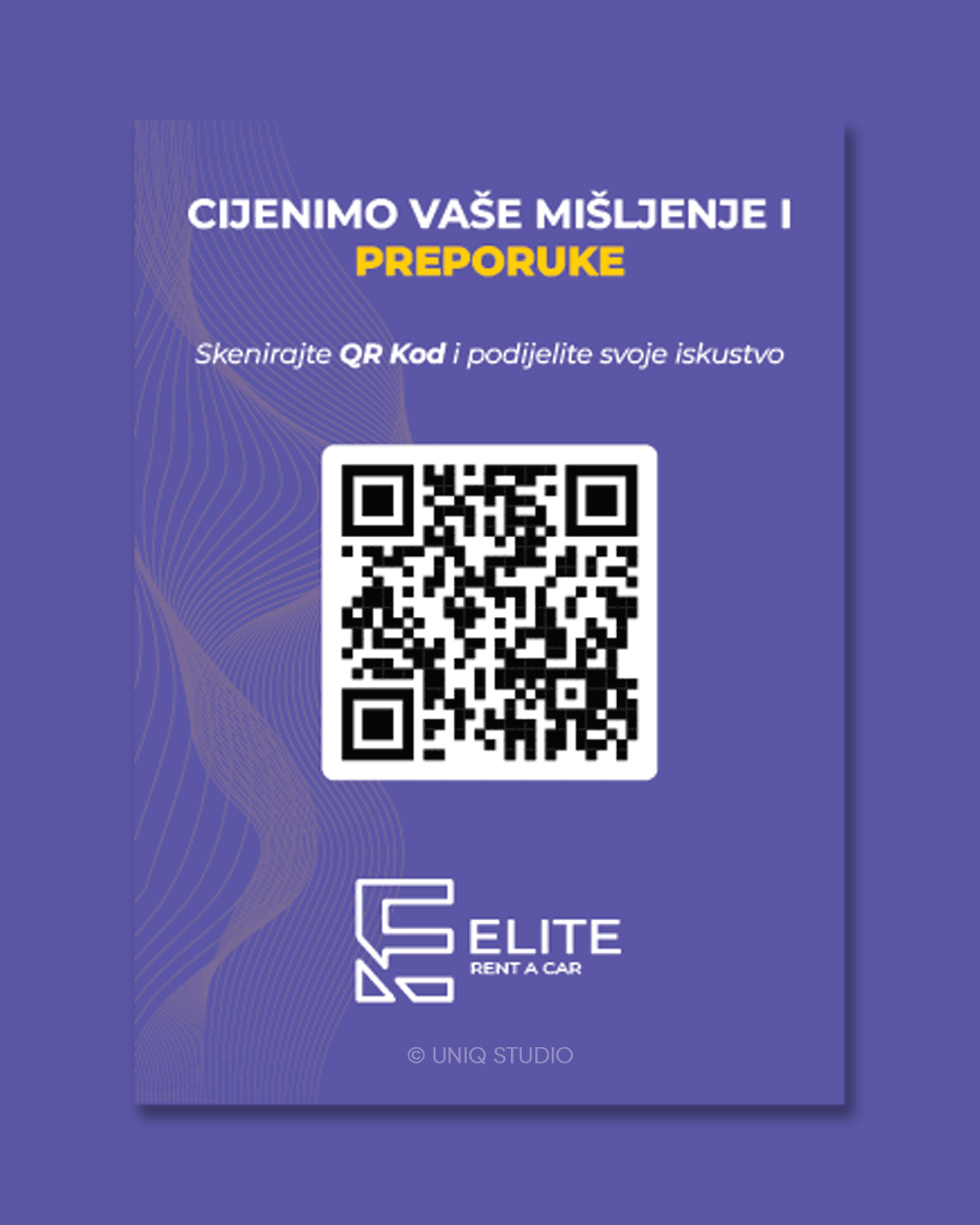 Customer review card design